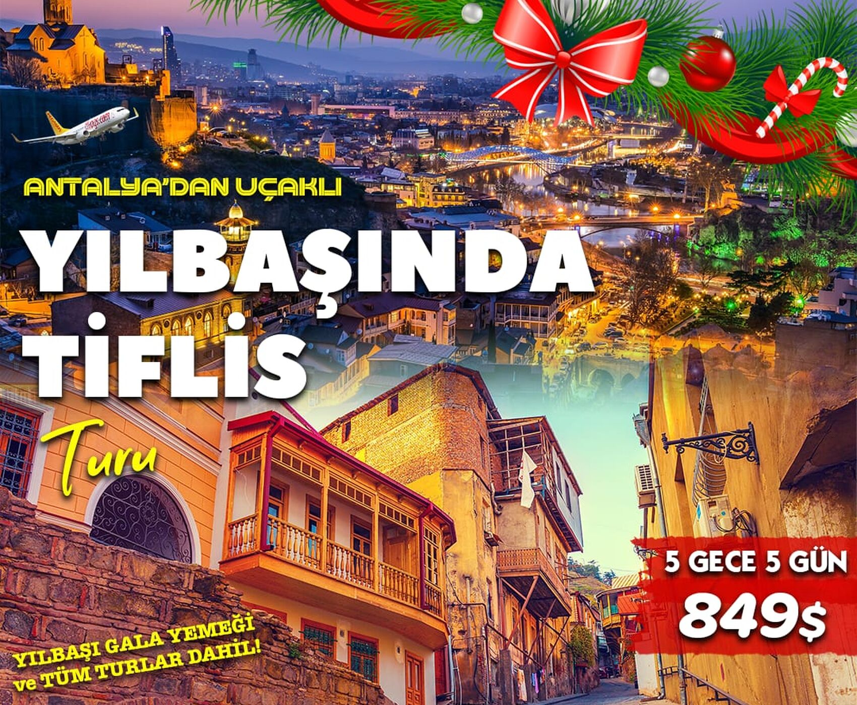 DIRECT FLIGHT FROM ANTALYA TO TBILISI GEORGIA